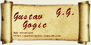 Gustav Gogić vizit kartica